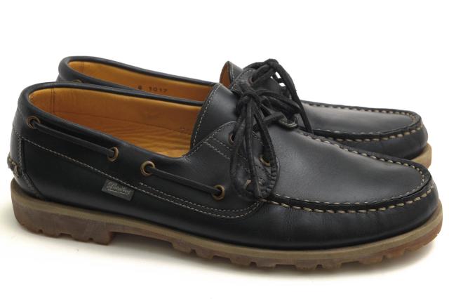 ○パラブーツ Paraboot TOMORROWLAND トゥモローランド別注モデル 牛革 デッキシューズ BARTH バース モカシン スリッポン 定番 メ 中古