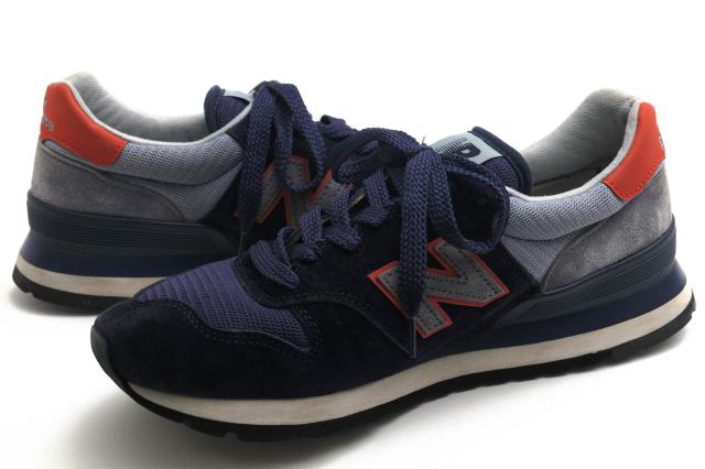 ○ニューバランス NEW BALANCE 30周年記念モデル ピッグスキンスエード ローカットスニーカー M995CJA NAVY DARK CYCLONE SHOCKWAV 中古_2