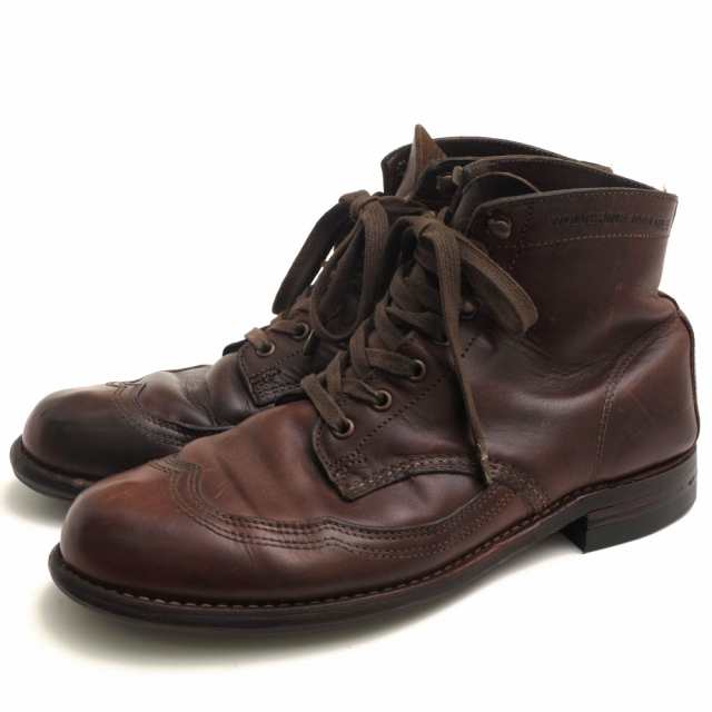 ○ウルヴァリン WOLVERINE 米国ホーウィン社クロムエクセル 牛革 ワークブーツ W05342 ADDISON 1000 MILE WINGTIP BOOT 1000マイル 中古