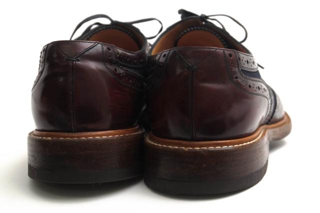 ○ヴィトン Louis Vuitton 牛革 ビジネスシューズ MT0186 ウイングチップ デニム レザーソール メンズ 【中古】 中古_3