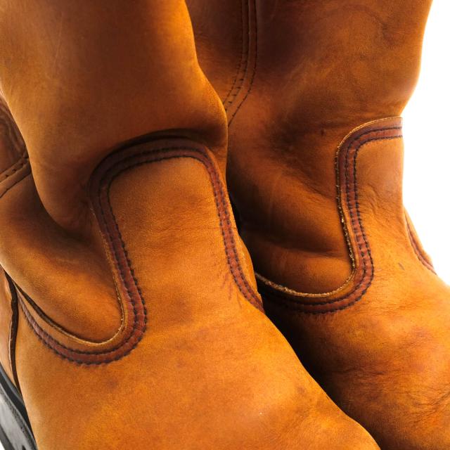 ○レッドウィング RED WING ヌバックレザー 牛革 ペコスブーツ