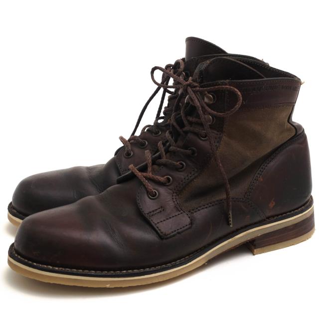 ○ウルヴァリン WOLVERINE 米国ホーウィン社クロムエクセル 牛革 ワークブーツ W00403 1000 MILE WHITEPINE BOOT Horween Chromexc 中古