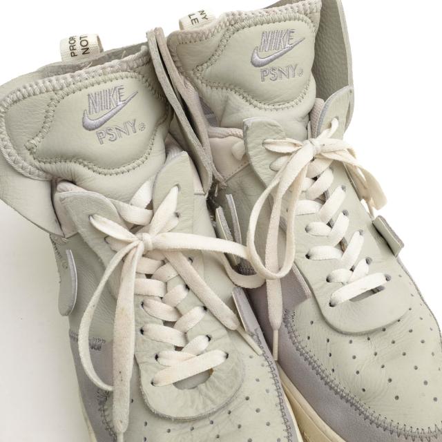 ○ナイキ NIKE PUBLIC SCHOOL NEW YORK ハイカットスニーカー AO9292-001 AIR FORCE 1 HIGH PSNY Light Bone エア フォース 1 ハイ 中古_4