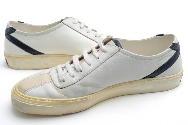○グッチ GUCCI 牛革 カーフ ローカットスニーカー 352957 Eugene Miro Soft Lace-up Sneaker メンズ 【中古】 中古_2