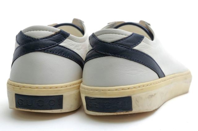 ○グッチ GUCCI 牛革 カーフ ローカットスニーカー 352957 Eugene Miro Soft Lace-up Sneaker メンズ 【中古】 中古_3