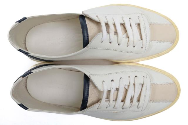 ○グッチ GUCCI 牛革 カーフ ローカットスニーカー 352957 Eugene Miro Soft Lace-up Sneaker メンズ 【中古】 中古_4