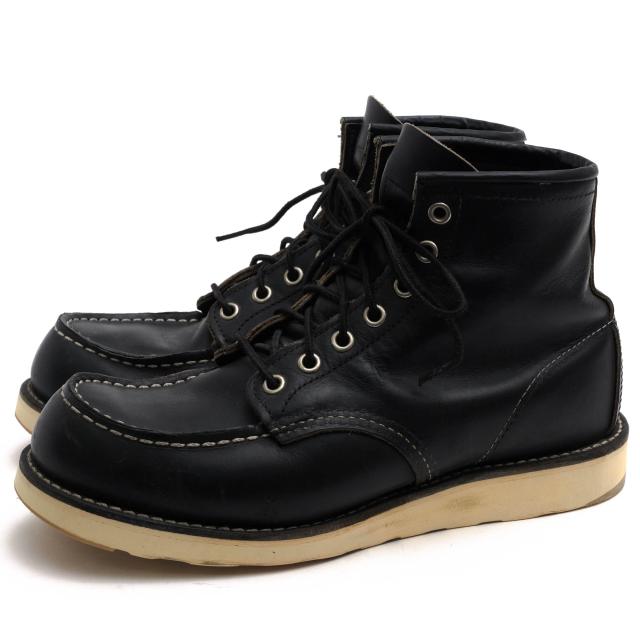 ○レッドウィング RED WING Black Harness Leather ブラックハーネス ワークブーツ 9075 MOC TOE CLASSIC BLACK IRISH SETTER アイ 中古の通販は 21,435円