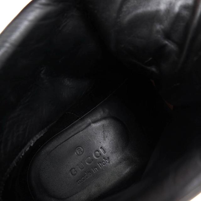○グッチ GUCCI 牛革 カーフ ワークブーツ 101744 STIVALETTO SUO GOMMA SOFT NOVOCALF ラグソール ミリタリー メンズ 【中古】 中古_7