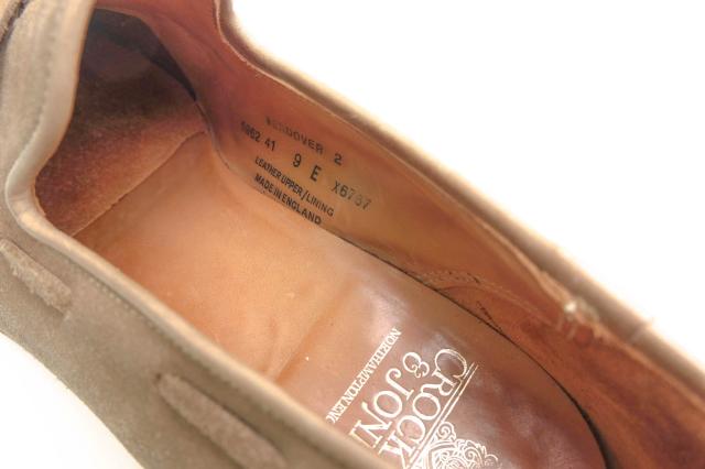 ○クロケット＆ジョーンズ CROCKETT＆JONES 牛革 タッセルローファー WENDOVER スリッポン レザーソール グッドイヤーウェルト製法 中古_7