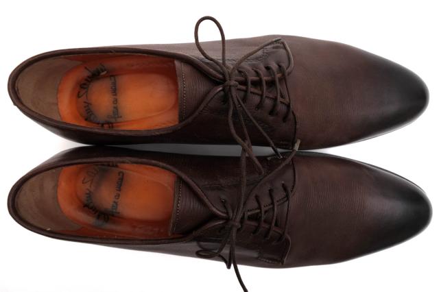 ○サントーニ Santoni 牛革 カーフ ビジネスシューズ 7083 50 ダービー