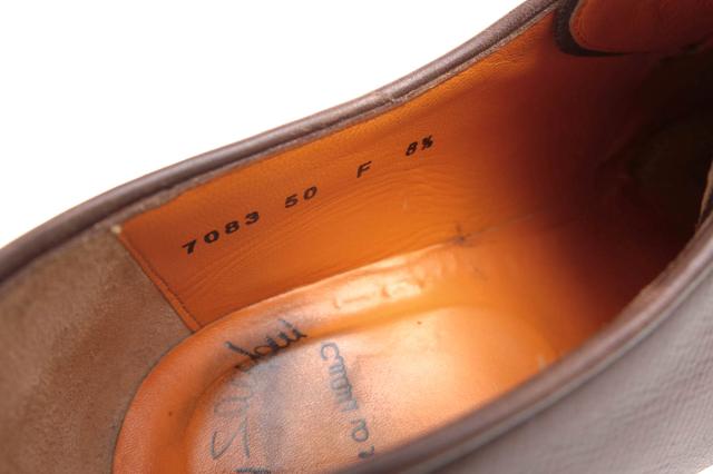 ○サントーニ Santoni 牛革 カーフ ビジネスシューズ 7083 50 ダービー