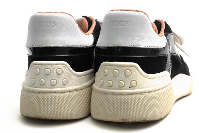 ○トッズ TOD'S 牛革 カーフ ローカットスニーカー XXW31C0CU21NPF レディース 【中古】 中古_3