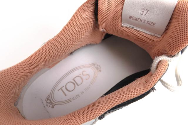 ○トッズ TOD'S 牛革 カーフ ローカットスニーカー XXW31C0CU21NPF レディース 【中古】 中古_7