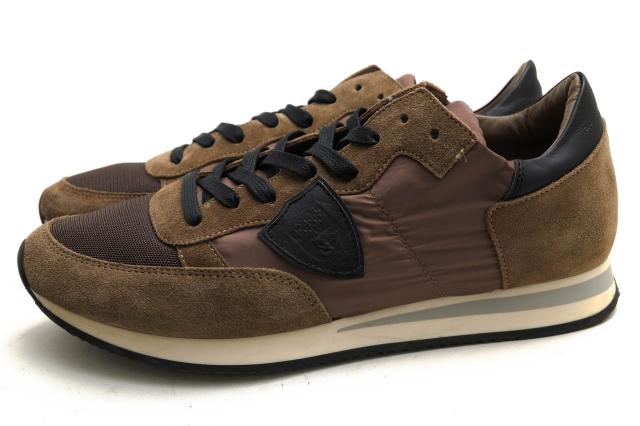 ○フィリップ モデル PHILIPPE MODEL 一部スエード 牛革 ローカットスニーカー TRLU TROPEZ LOW トロペ 定番 メンズ 【中古】 中古