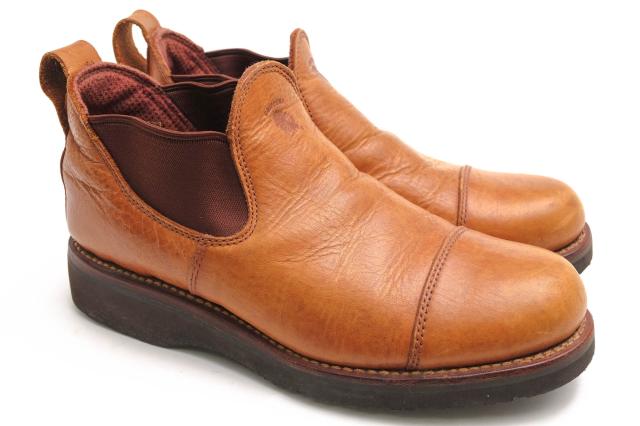 ○チペワ CHIPPEWA 牛革 ロミオ サイドゴアブーツ 91024 3.5CAP TOE SIDE GORE ガムライトソール ストレートチップ Vibramソール   中古