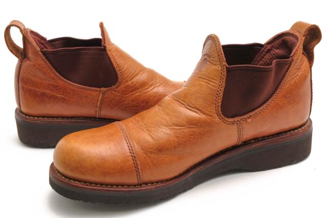 ○チペワ CHIPPEWA 牛革 ロミオ サイドゴアブーツ 91024 3.5CAP TOE SIDE GORE ガムライトソール ストレートチップ Vibramソール   中古
