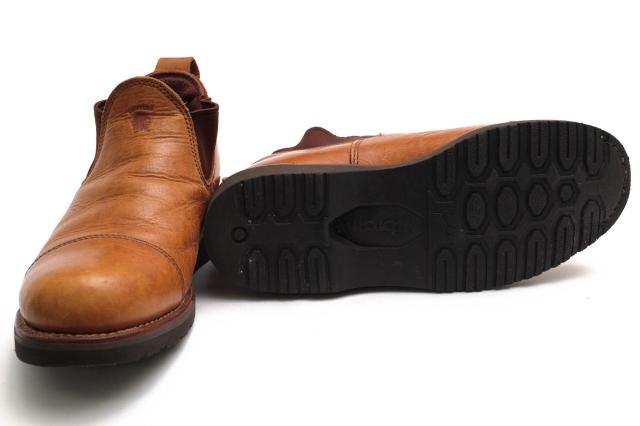 ○チペワ CHIPPEWA 牛革 ロミオ サイドゴアブーツ 91024 3.5CAP TOE SIDE GORE ガムライトソール ストレートチップ Vibramソール   中古