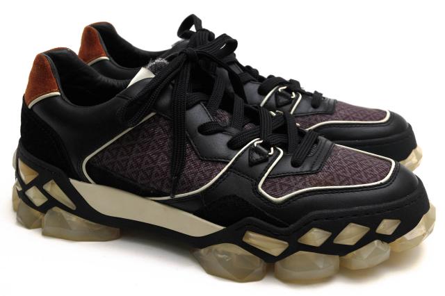 ○ジミーチュウ Jimmy Choo 牛革 カーフ ローカットスニーカー DIAMOND X TRAINER/F FHF ダイアモンド メンズ 【中古】 中古_1