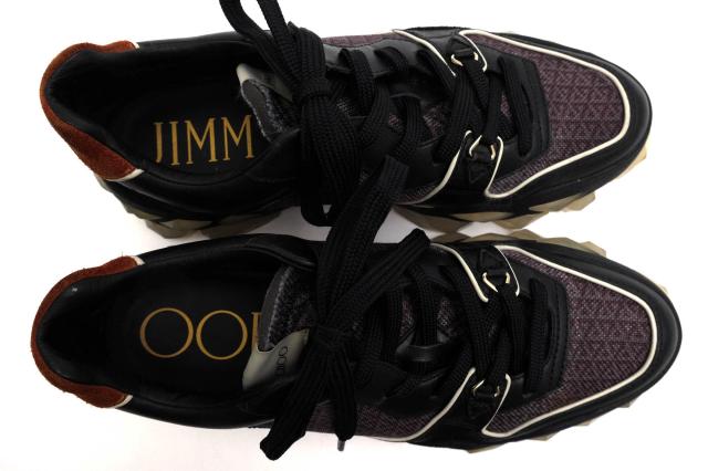 ○ジミーチュウ Jimmy Choo 牛革 カーフ ローカットスニーカー DIAMOND X TRAINER/F FHF ダイアモンド メンズ 【中古】 中古_4