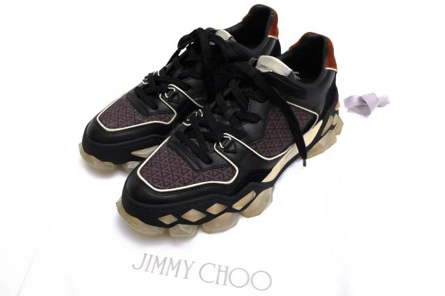 ○ジミーチュウ Jimmy Choo 牛革 カーフ ローカットスニーカー DIAMOND