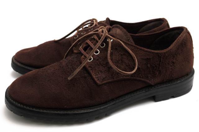 ○コムデギャルソン COMME des GARCONS 牛革 ビジネスシューズ ダービーシューズ ヴィンテージ加工 メンズ 【中古】 中古