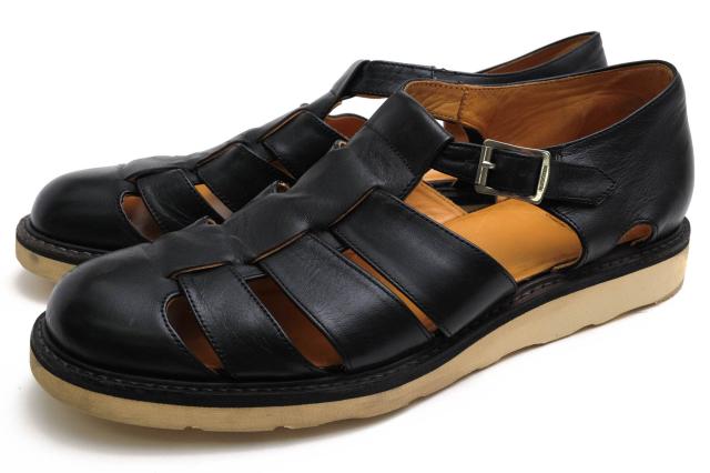 ○フラットヘッド FLAT HEAD ホースハイド 馬革 サンダル F-FS-301 GURKHA SANDALS HORSE HIDE グルカサンダル Vibramソール メン  中古