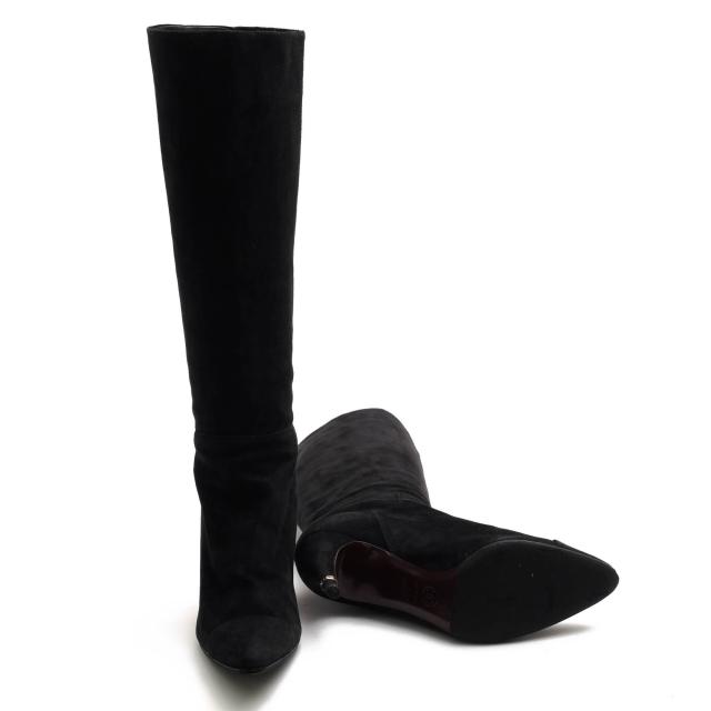 ○シャネル CHANEL 牛革 ロングブーツ ハイヒール レザーソール レディース 【中古】 中古_6