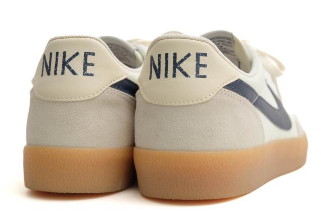 ○ナイキ NIKE J.CREW別注 海外限定 天然皮革 ローカットスニーカー 432997-107 Killshot 2 Leather Sail/Midnight Navy/Gum Yello 中古
