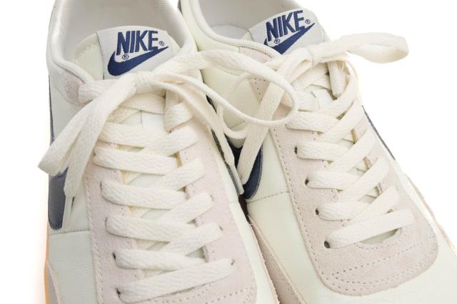 ○ナイキ NIKE J.CREW別注 海外限定 天然皮革 ローカットスニーカー 432997-107 Killshot 2 Leather Sail/Midnight Navy/Gum Yello 中古