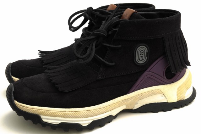 ○コーチ COACH 牛革 ハイカットスニーカー C243 Moccasin Sneaker With Coach Patch モカシン メンズ 【中古】 中古