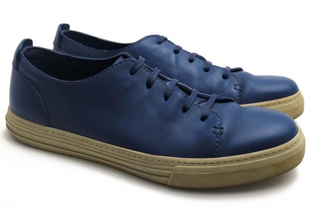 ○グッチ GUCCI 牛革 カーフ ローカットスニーカー 342038 Mirosoft クレストロゴ メンズ 【中古】 中古_1