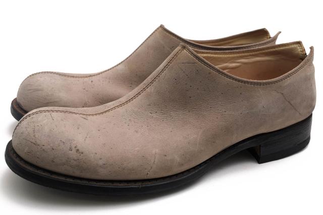 ○ダブルジェイケイ wjk アンテロープ スリッポン 8023 bt12 slip-on boots antelope  レザーソール メンズ 【中古】 中古