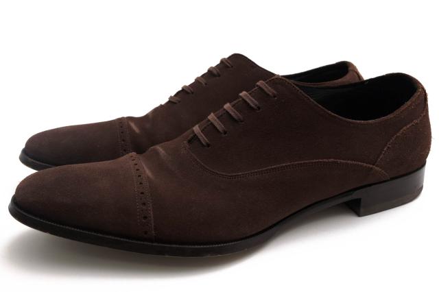 ○リーガル REGAL 牛革 ビジネスシューズ 11NR メダリオン キャップトゥ レザーソール マッケイ製法 メンズ 【中古】 中古