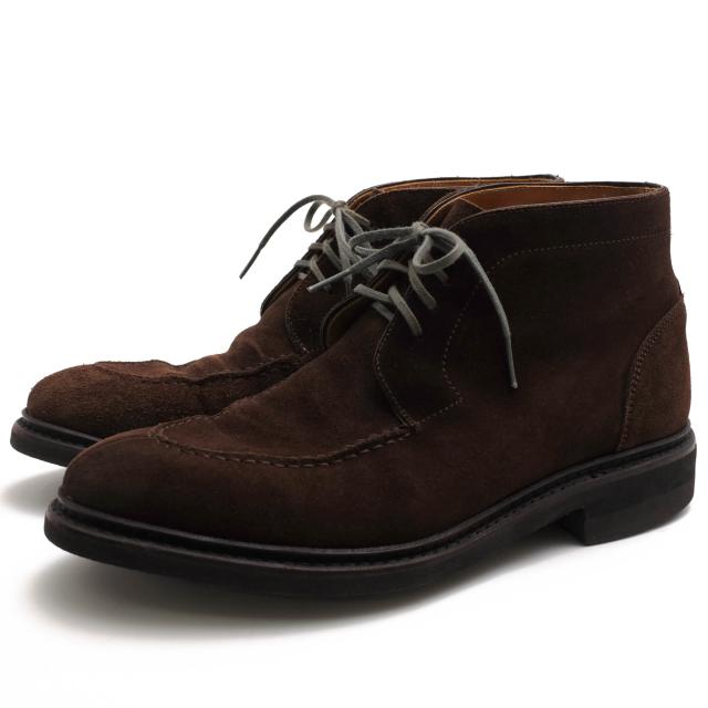 ○バーウィック Berwick 英国チャールズ.F.ステッド社カウスエード 牛革 チャッカブーツ 343REMLDB ムーンライトソール Uチップ Vi 中古の通販は 20,106円