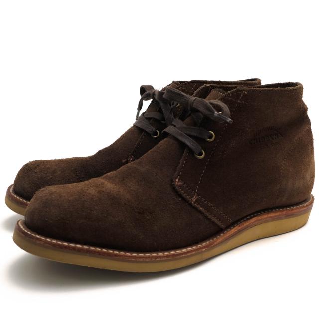 ○チペワ CHIPPEWA CHOCO MOSS SUEDE 牛革 チャッカブーツ 1901G08 1955 ORIGINAL MODERN SUBURBAN 1955 オリジナル モダン サバー 中古