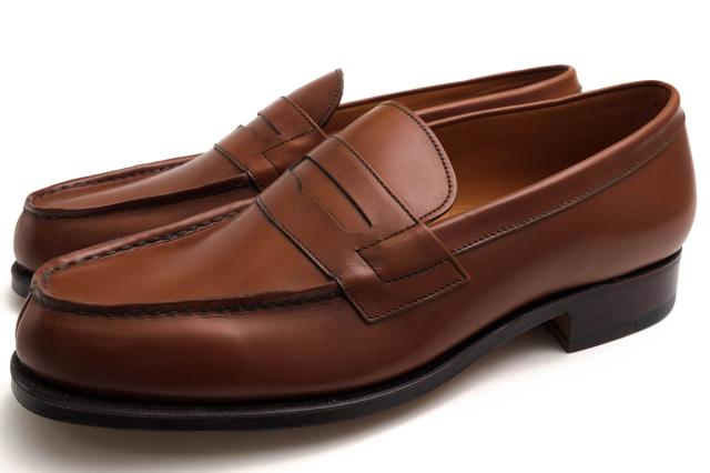 ○42NDロイヤルハイランド 42ND  HIGHLAND 牛革 カーフ ローファー 1002 フレンチローファー スリッポン レザーソール  中古