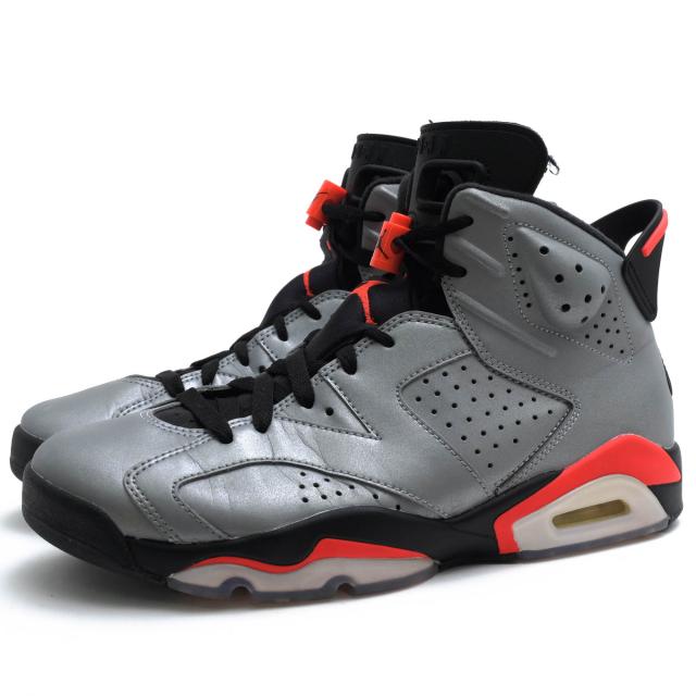 ○ナイキ NIKE ハイカットスニーカー CI4072-001 Air Jordan 6 Reflective Infrared エアジョーダン6 リフレクティブ 3Mリフレク 中古