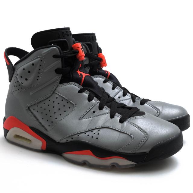 ○ナイキ NIKE ハイカットスニーカー CI4072-001 Air Jordan 6 Reflective Infrared エアジョーダン6 リフレクティブ 3Mリフレク 中古_1
