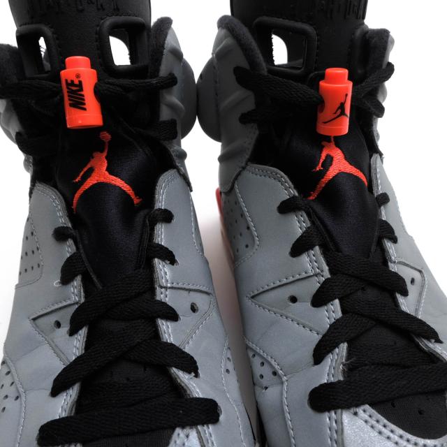 ○ナイキ NIKE ハイカットスニーカー CI4072-001 Air Jordan 6 Reflective Infrared エアジョーダン6 リフレクティブ 3Mリフレク 中古_4