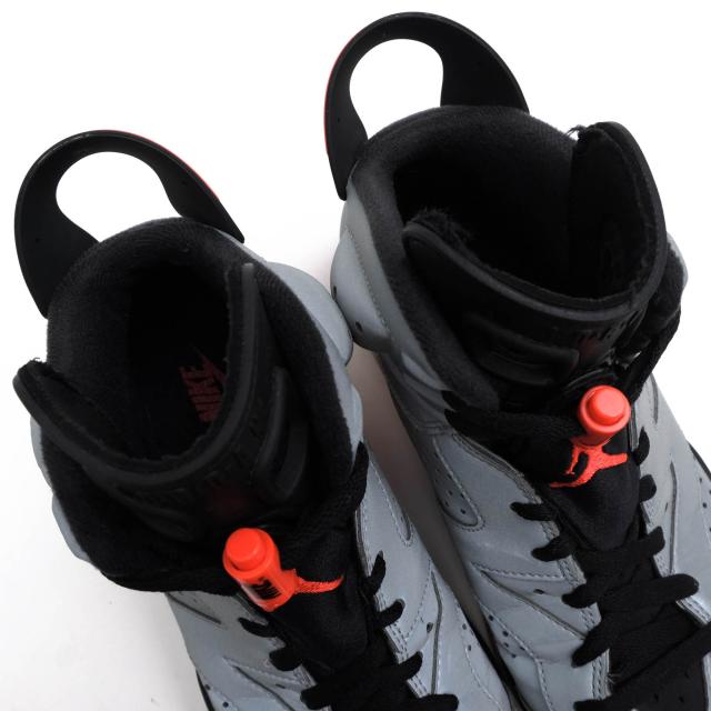 ○ナイキ NIKE ハイカットスニーカー CI4072-001 Air Jordan 6 Reflective Infrared エアジョーダン6 リフレクティブ 3Mリフレク 中古_5