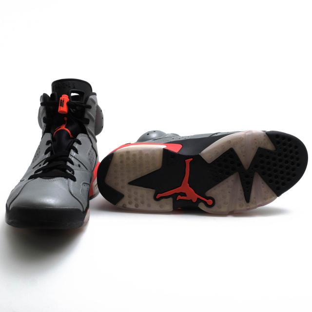 ○ナイキ NIKE ハイカットスニーカー CI4072-001 Air Jordan 6 Reflective Infrared エアジョーダン6 リフレクティブ 3Mリフレク 中古_6