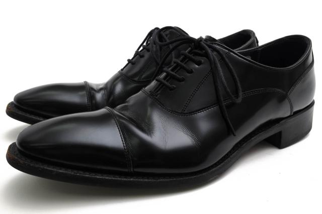 ○リーガル REGAL スクラッチタフレザー 牛革 ビジネスシューズ 25AR ストレートチップ グッドイヤーウェルト製法 メンズ 【中古】 中古