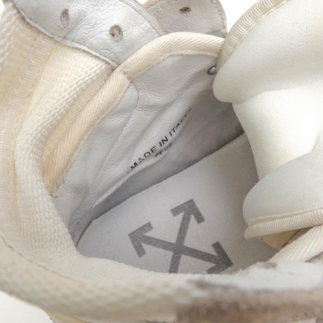 ○オフホワイト Off-White ハイカットスニーカー OMIA065E19800002 OFF COURT WHITE ヴィンテージ加工 メンズ 【中古】 中古_7