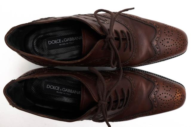 ○ドルガバ DOLCE＆GABBANA 牛革 カーフ ビジネスシューズ CA2061