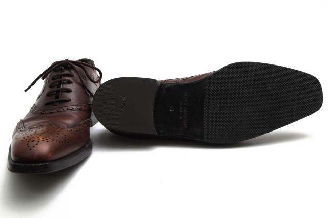 ○ドルガバ DOLCE＆GABBANA 牛革 カーフ ビジネスシューズ CA2061 A5989 フルブローグ ウイングチップ マッケイ製法 メンズ 【中古 中古 ○ドルガバ DOLCE＆GABBANA 牛革 カーフ ビジネスシューズ CA2061