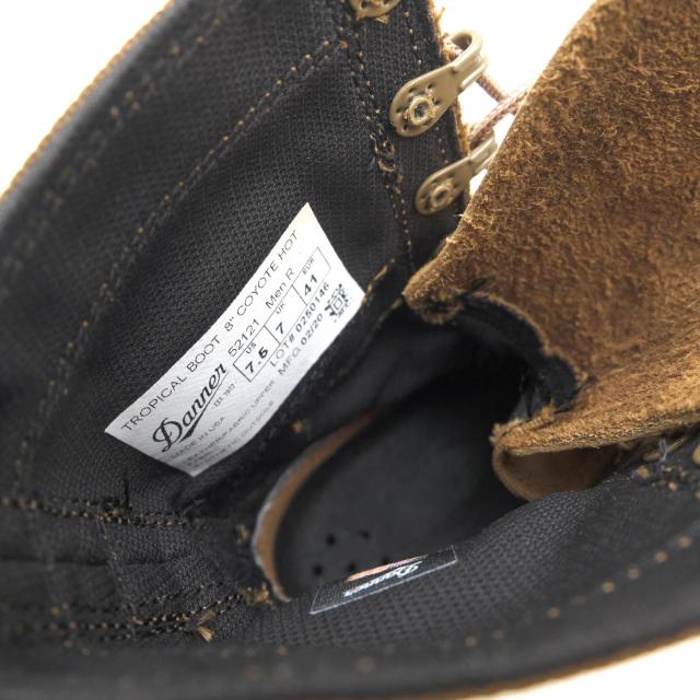 ○ダナー Danner ヌバック 牛革 マウンテンブーツ 52121 TROPICIAL BOOT 8inch COYOTE HOT Vibramソール メンズ 【中古】 中古_7