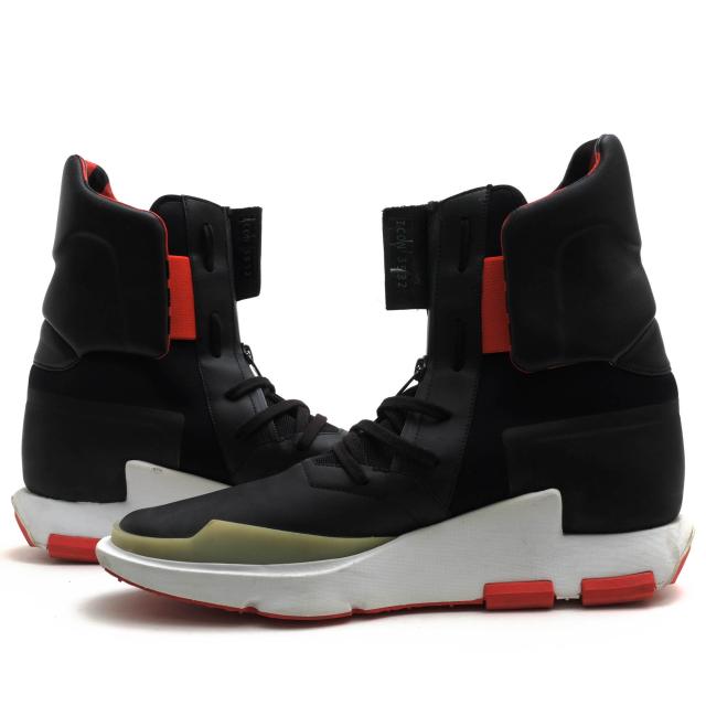 ○ワイスリー Y-3 Adidas アディダス Yohji Yamamoto ヨウジヤマモト ハイカットスニーカー NOCI0003 Black Flame Scarlet ソック 中古_2