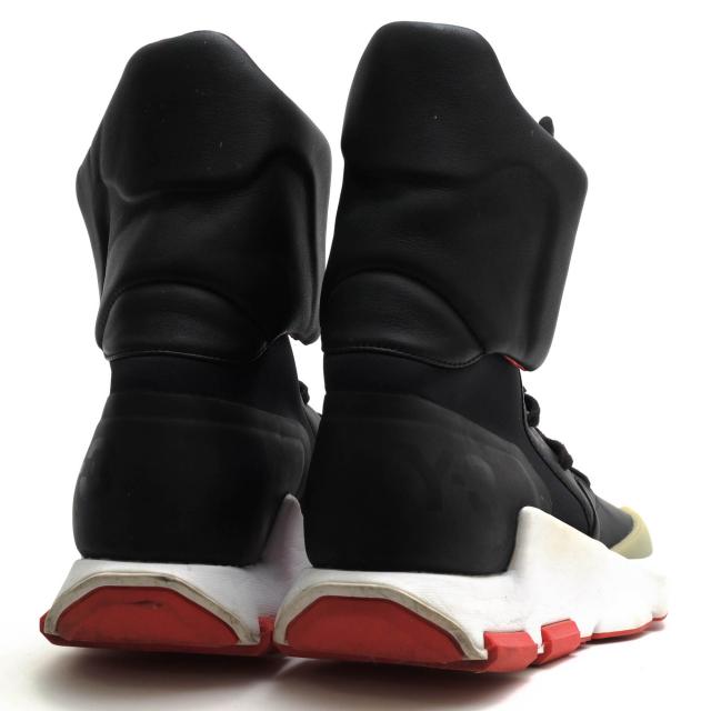 ○ワイスリー Y-3 Adidas アディダス Yohji Yamamoto ヨウジヤマモト ハイカットスニーカー NOCI0003 Black Flame Scarlet ソック 中古_3