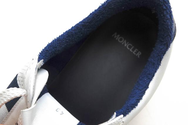 ○モンクレール MONCLER 牛革 カーフ ローカットスニーカー 4M713 00 02S7X RYEGRASS Sneakers サスティナブル ヴィンテージ加工 中古_7