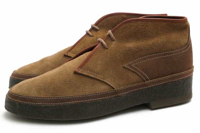 ○プラソンシューサプライ PLUSON SHOE SUPPLY 牛革 チャッカブーツ 